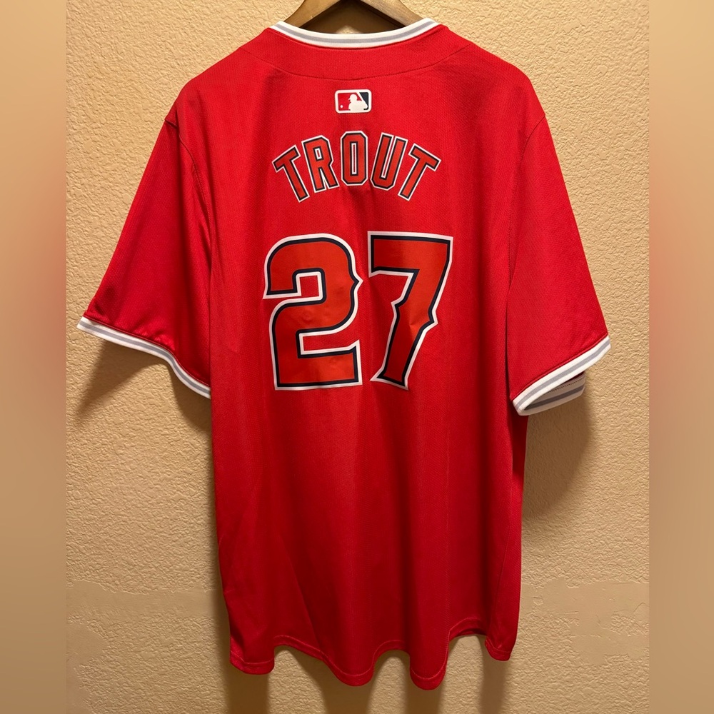 New Authentic Nike Los Angeles Angels Mike Trout Jersey Size XL - Picture 10 of 15